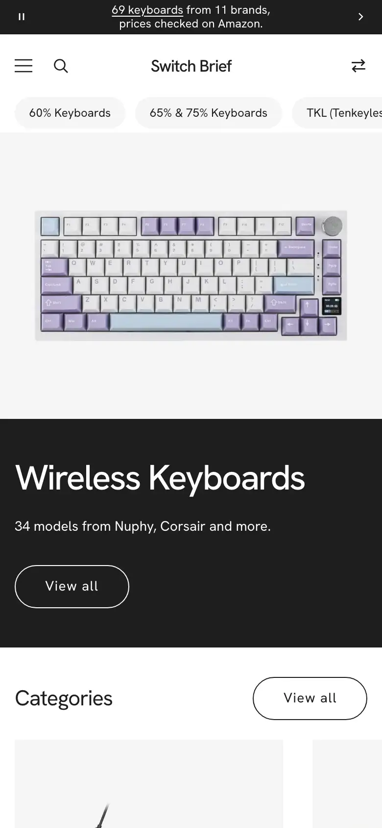 Calla (Mechanical keyboards), mobile screen recording