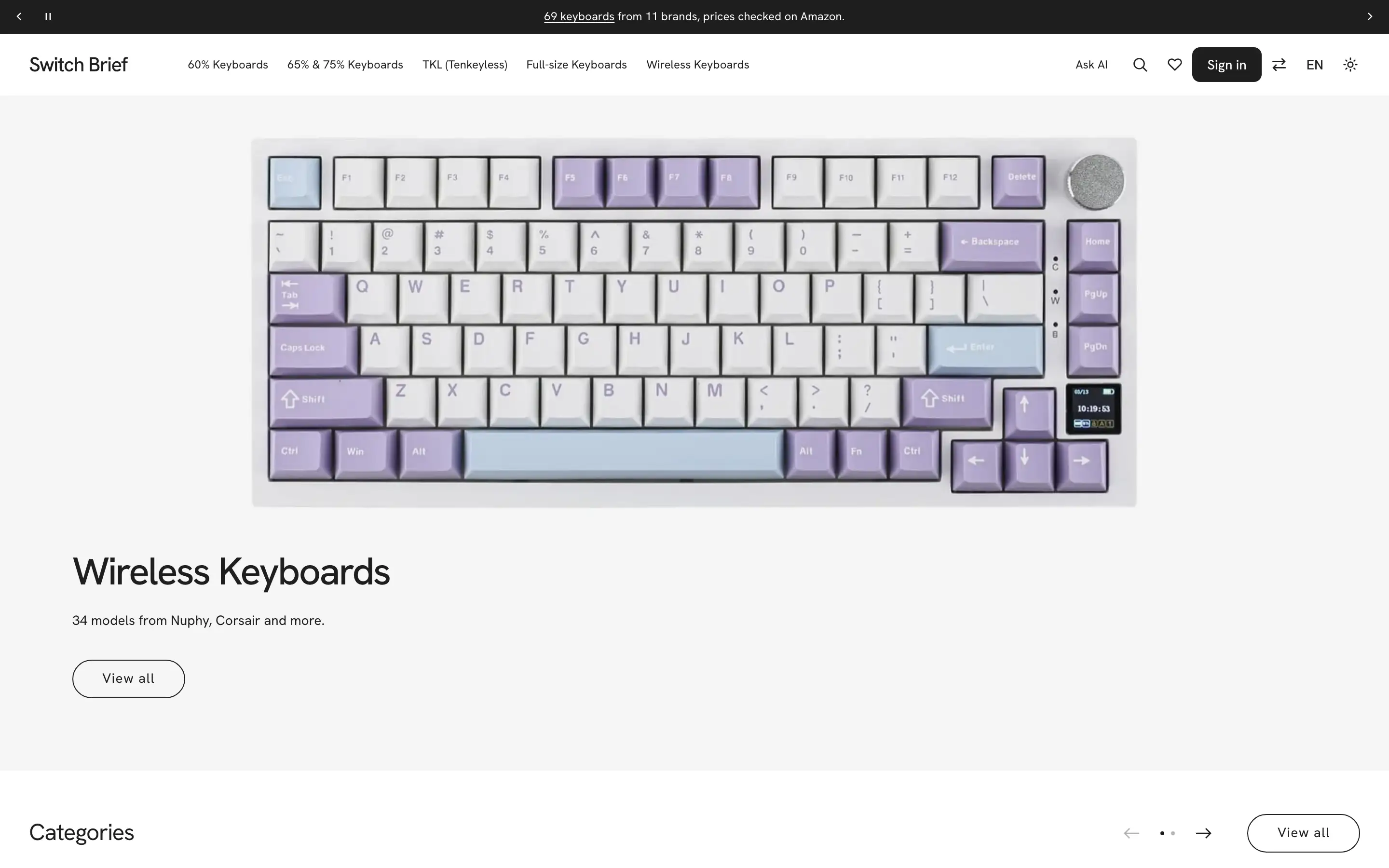 Calla (Mechanical keyboards): Home, Desktop