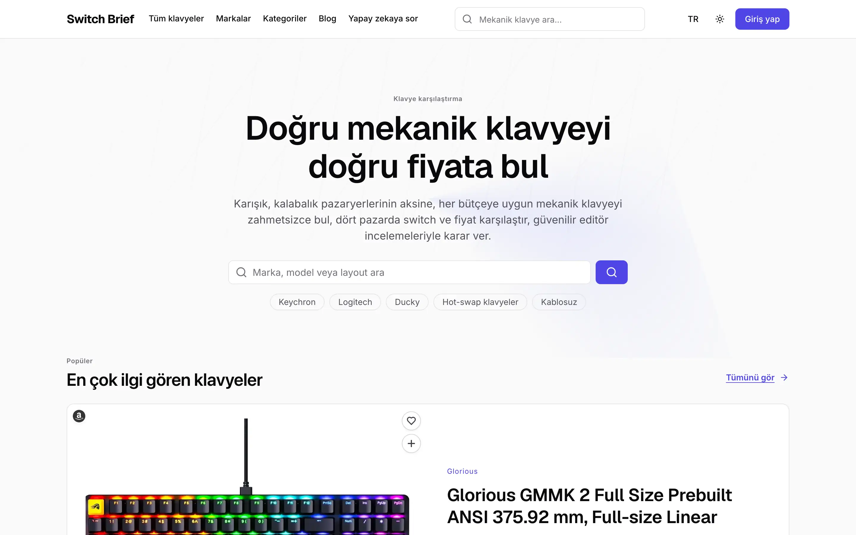 Klasik (Mekanik klavyeler): Ana sayfa, Masaüstü